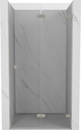 Mexen Lunar-F porte de douche pliante droite 60 cm, transparent, nickel brossé - 836-060-000-97-00-P
