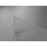 Mexen Lunar-F porte de douche pliantes droites 65 cm, transparentes, nickel brossé - 836-065-000-97-00-P