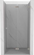Mexen Lunar-F porte de douche pliantes droite 65 cm, transparent, nickel brossé - 836-065-000-97-00-P