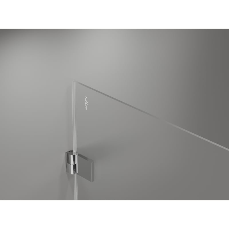 Mexen Lunar-B porte de douche pivotante gauche 125 cm, transparent, chrome - 832S-125-050-01-00-L