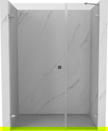 Mexen Lunar-B porte de douche pivotante gauche 145 cm, transparent, chrome - 832S-145-050-01-00-L