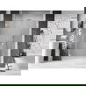 Mexen Lunar-B L porte de douche pivotante gauche 130 cm, transparent, blanc - 832SL-130-050-20-00-L