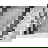 Mexen Lunar-B L porte de douche battante gauche 140 cm, transparent, blanc - 832SL-140-050-20-00-L