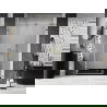 Porte de douche pivotante Mexen Lunar-B L gauche 115 cm, transparent, dorée - 832SL-115-050-50-00-L