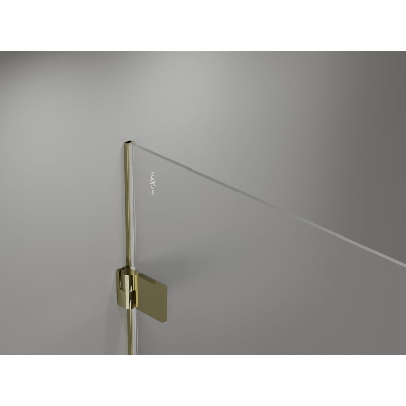 Mexen Lunar-B L porte de douche pivotante gauche 130 cm, transparent, doré - 832SL-130-050-50-00-L