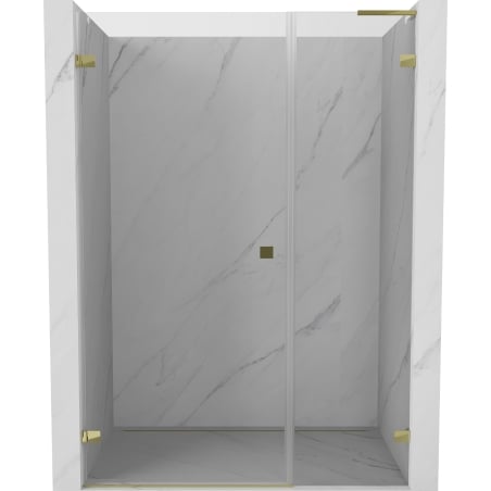 Mexen Lunar-B L porte de douche pivotante gauche 140 cm, transparent, doré - 832SL-140-050-50-00-L