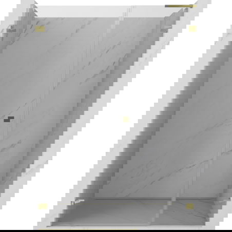 Mexen Lunar-B L porte de douche battante gauche 145 cm, transparentes, dorées - 832SL-145-050-50-00-L