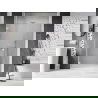 Mexen Lunar-B porte de douche pivotante gauche 135 cm, transparent, blanc - 832S-135-050-20-00-L