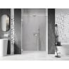 Mexen Lunar-B porte de douche battante gauche 140 cm, transparent, blanc - 832S-140-050-20-00-L