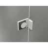 Mexen Lunar-B porte de douche battante gauche 140 cm, transparent, blanc - 832S-140-050-20-00-L