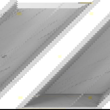 Mexen Lunar-B L porte de douche battante gauche 145 cm, transparent, or brossé - 832SL-145-050-55-00-L