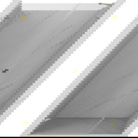 Mexen Lunar-B porte de douche pivotante à gauche 110 cm, transparent, doré - 832S-110-050-50-00-L