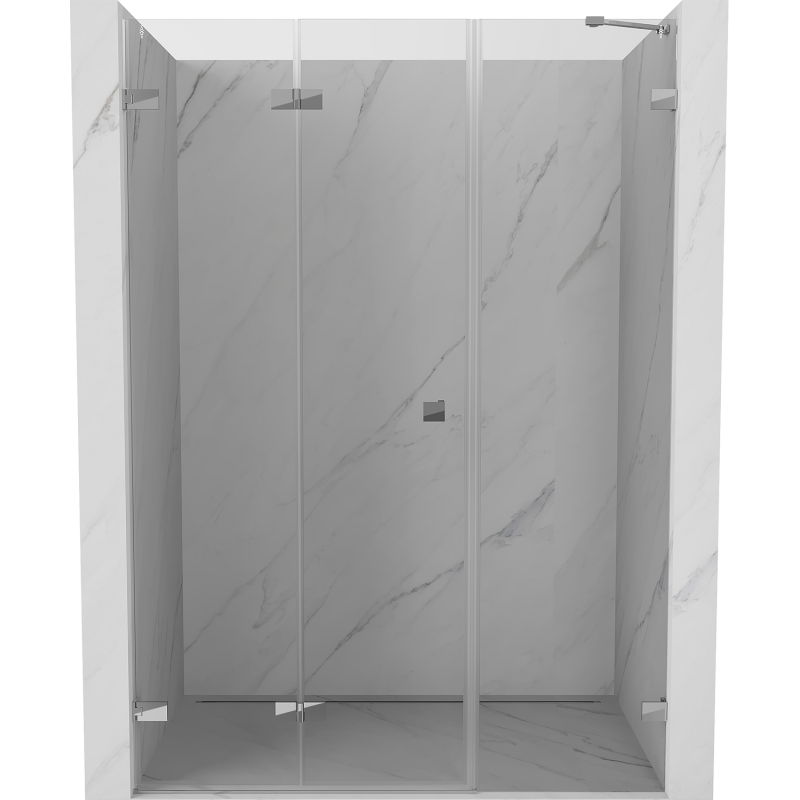 Mexen Lunar-F porte de douche pliantes gauche 135 cm, transparent, chrome - 836S-135-050-01-00-L