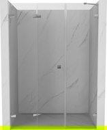 Mexen Lunar-F porte de douche pliante gauche 140 cm, transparent, chrome - 836S-140-050-01-00-L