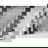 Mexen Lunar-F porte de douche pliante gauche 135 cm, transparent, blanc - 836S-135-050-20-00-L