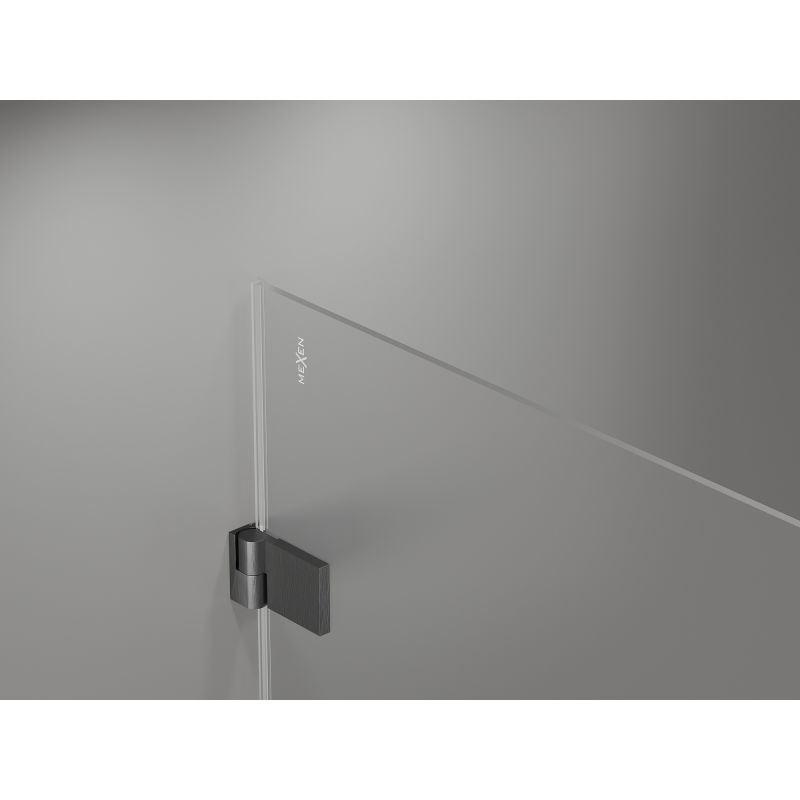 Mexen Lunar-B L porte de douche battante gauche 115 cm, transparent, gris canon brossé - 832SL-115-050-66-00-L