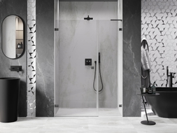 Mexen Lunar-B L porte de douche battante gauche 125 cm, transparent, gris canon brossé - 832SL-125-050-66-00-L
