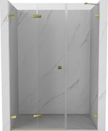 Mexen Lunar-F porte de douche pliante gauche 150 cm, transparent, doré - 836S-150-050-50-00-L