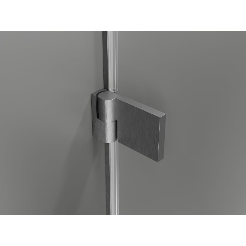 Mexen Lunar-B L porte de douche pivotante gauche 130 cm, transparent, gris canon brossé - 832SL-130-050-66-00-L