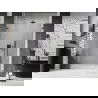 Mexen Lunar-B L porte de douche pivotante gauche 135 cm, transparent, gris canon brossé - 832SL-135-050-66-00-L