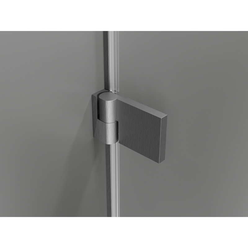 Mexen Lunar-B L porte de douche pivotante gauche 140 cm, transparent, gris canon brossé - 832SL-140-050-66-00-L