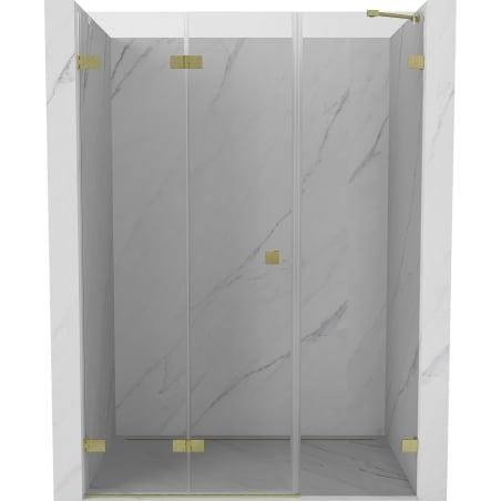 Mexen Lunar-F porte de douche pliante gauche 110 cm, transparent, or brossé - 836S-110-050-55-00-L