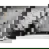 Mexen Lunar-B L porte de douche battante gauche 150 cm, transparent, gris arme brossé - 832SL-150-050-66-00-L
