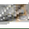 Mexen Rio cabine de douche carrée 80 x 80 cm, givrée, or + receveur Rio, blanc - 860-080-080-50-30-4510
