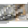 Mexen Rio cabine de douche carrée 90 x 90 cm, givre, or + receveur Rio, blanc - 860-090-090-50-30-4510