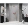 Mexen Lunar-B porte de douche pivotante gauche 110 cm, transparent, or rose - 832S-110-050-60-00-L