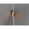 Mexen Lunar-B porte de douche pivotante gauche 110 cm, transparent, or rose - 832S-110-050-60-00-L