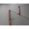Mexen Lunar-B porte de douche pivotante gauche 110 cm, transparent, cuivre brossé - 832S-110-050-65-00-L