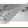 Mexen Rio cabine de douche demi-circulaire 70 x 70 cm, givrée, noire + receveur Rio, blanc - 863-070-070-70-30-4710