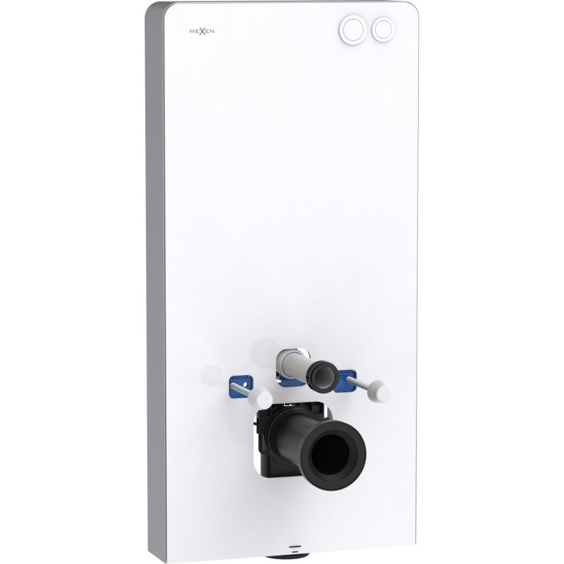 Mexen Tex Air G châssis pneumatique apparent pour WC, verre blanc - 61150A-20