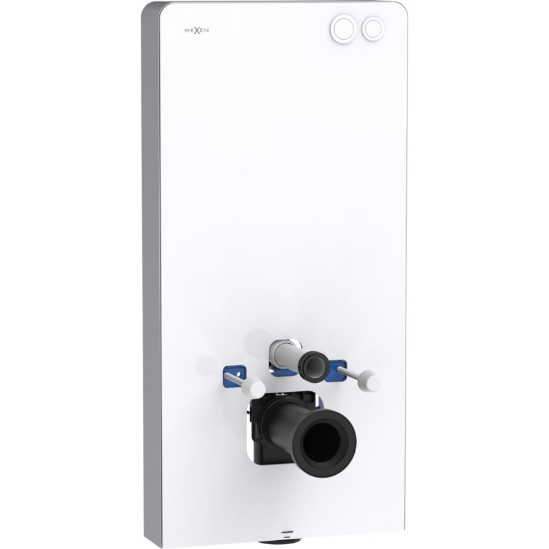Mexen Tex Air G châssis pneumatique mural pour WC, verre blanc - 61150A-20