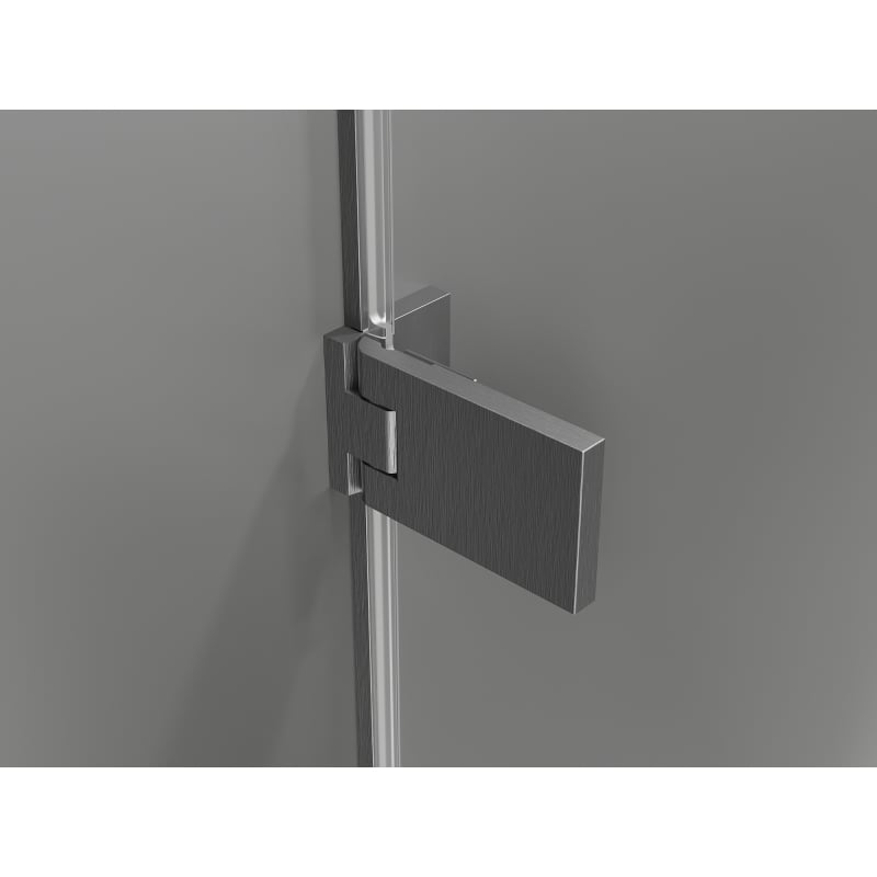 Mexen Lunar-F porte de douche pliable gauche 125 cm, transparent, gris canon brossé - 836S-125-050-66-00-L