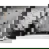Mexen Lunar-F porte de douche pliante gauche 135 cm, transparent, gun gray brossé - 836S-135-050-66-00-L