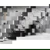 Mexen Lunar-F porte de douche pliante gauche 135 cm, transparent, gun gray brossé - 836S-135-050-66-00-L