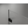 Porte de douche pliante gauche Mexen Lunar-F 135 cm, transparent, noir - 836S-135-050-70-00-L