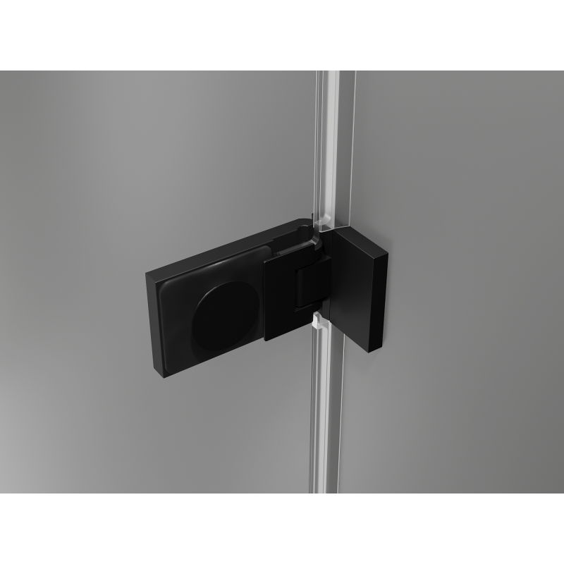 Mexen Lunar-F porte de douche pliable gauche 150 cm, transparent, noir - 836S-150-050-70-00-L