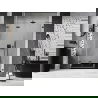 Mexen Lunar-F porte de douche rabattable gauche 130 cm, transparent, gun metal - 836S-130-050-95-00-L