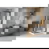Mexen Rio cabine de douche carrée 80 x 80 cm, givré, noir + receveur Rio, blanc - 860-080-080-70-30-4510