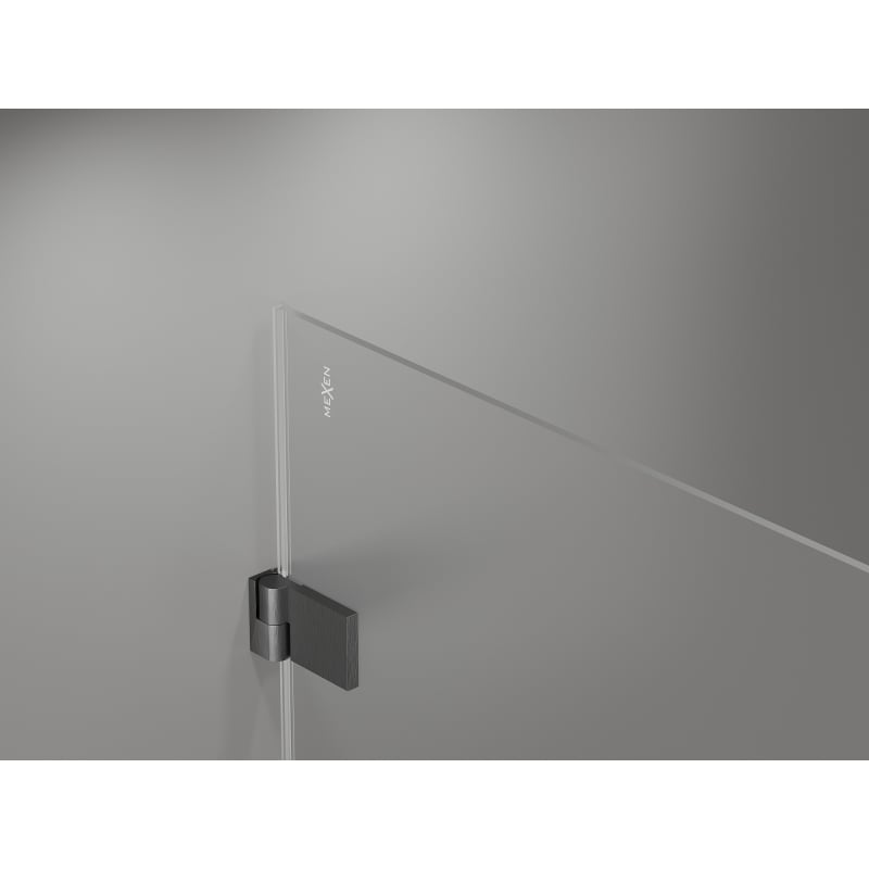 Mexen Lunar-B porte de douche pivotante gauche 130 cm, transparent, gris canon brossé - 832S-130-050-66-00-L