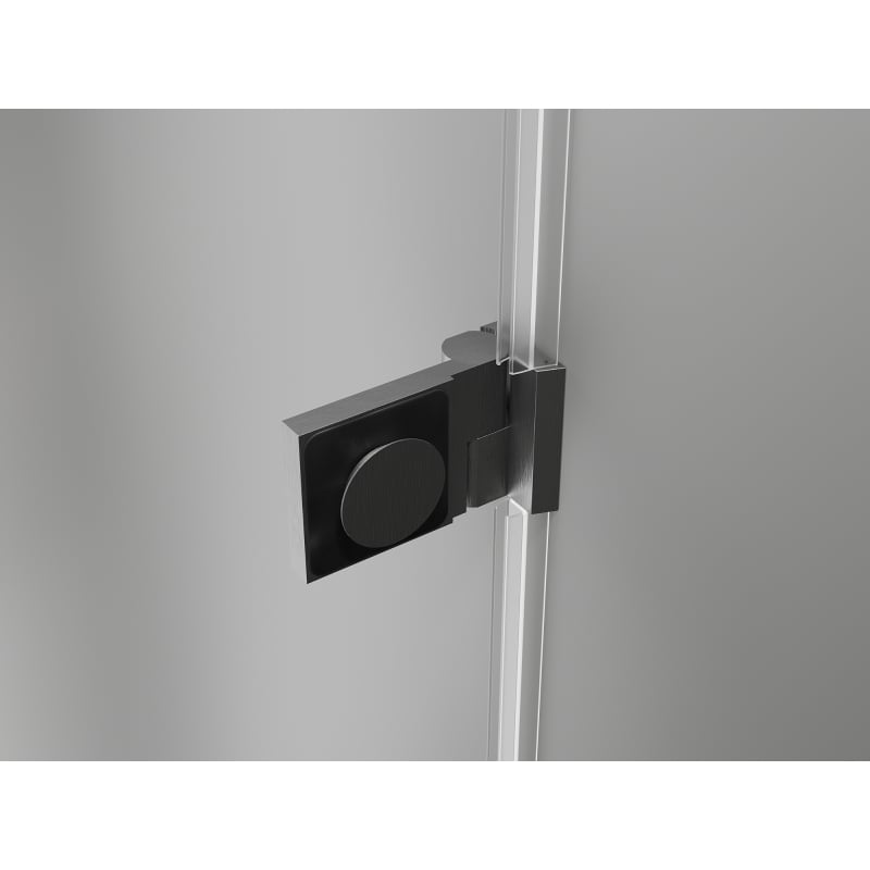 Mexen Lunar-B porte de douche pivotante gauche 130 cm, transparent, gris canon brossé - 832S-130-050-66-00-L