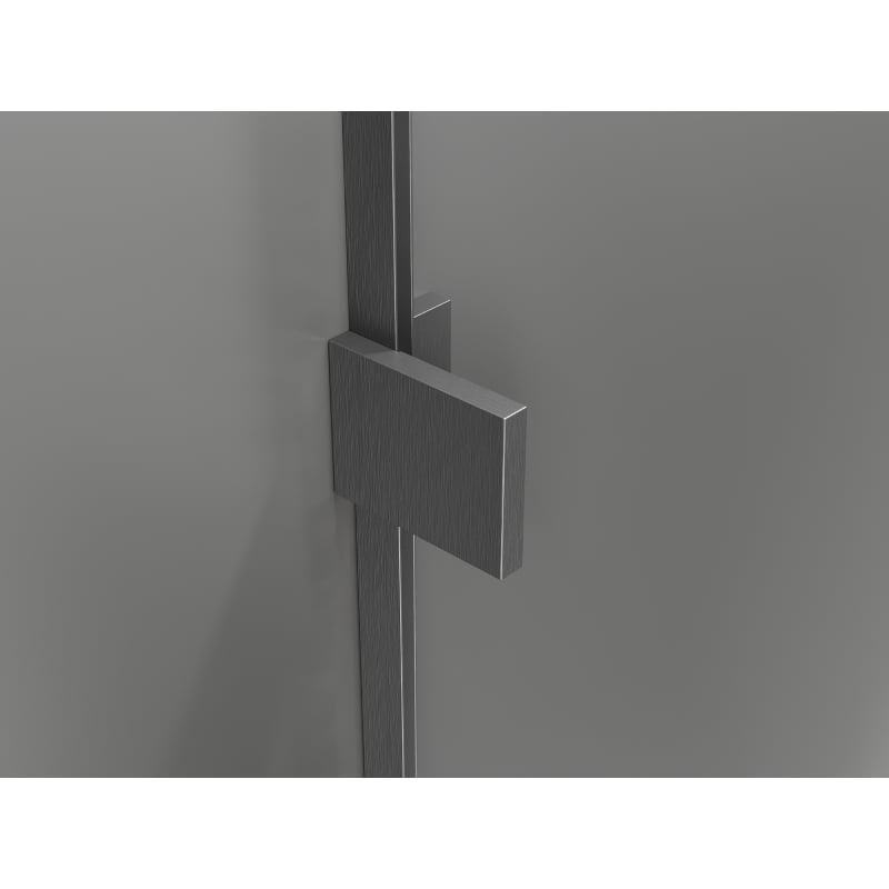 Mexen Lunar-B porte de douche pivotante gauche 130 cm, transparent, gris canon brossé - 832S-130-050-66-00-L
