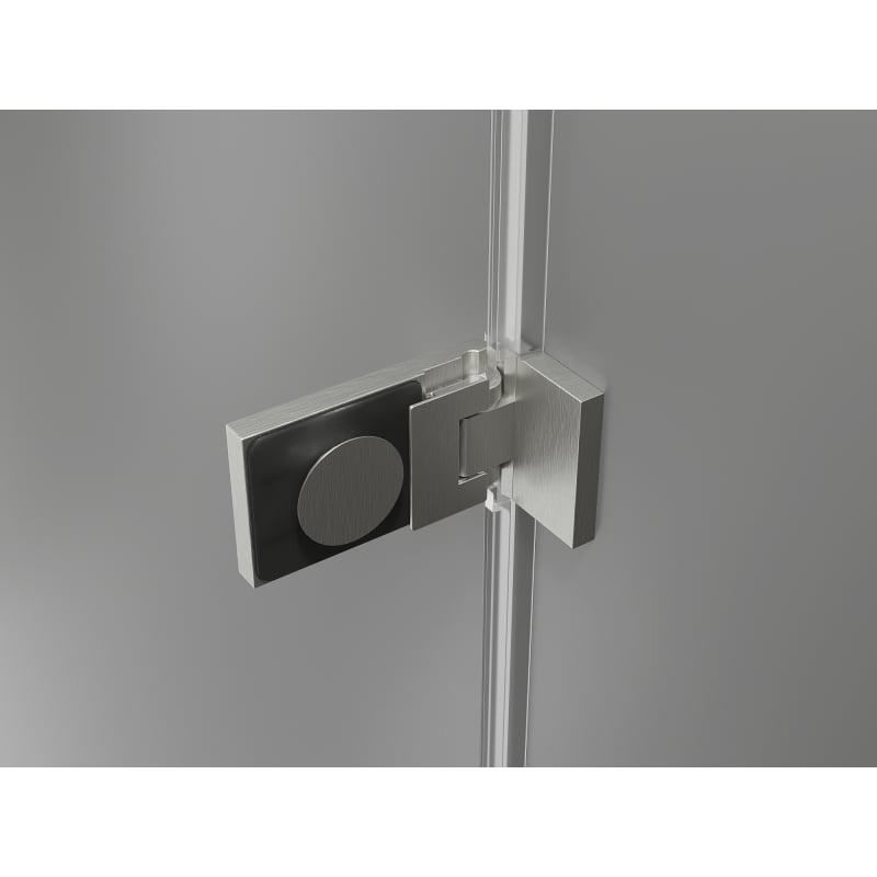 Mexen Lunar-F porte de douche pliante gauche 110 cm, transparent, nickel brossé - 836S-110-050-97-00-L