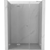Mexen Lunar-F porte de douche pliantes gauche 125 cm, transparent, nickel brossé - 836S-125-050-97-00-L