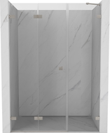 Mexen Lunar-F porte de douche pliante gauche 125 cm, transparent, nickel brossé - 836S-125-050-97-00-L
