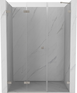 Mexen Lunar-F porte de douche pliable gauche 135 cm, transparent, nickel brossé - 836S-135-050-97-00-L