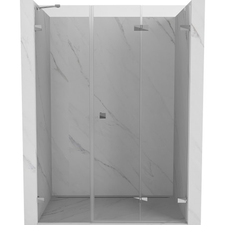 Mexen Lunar-F porte de douche pliantes droite 140 cm, transparent, chrome - 836S-140-050-01-00-P